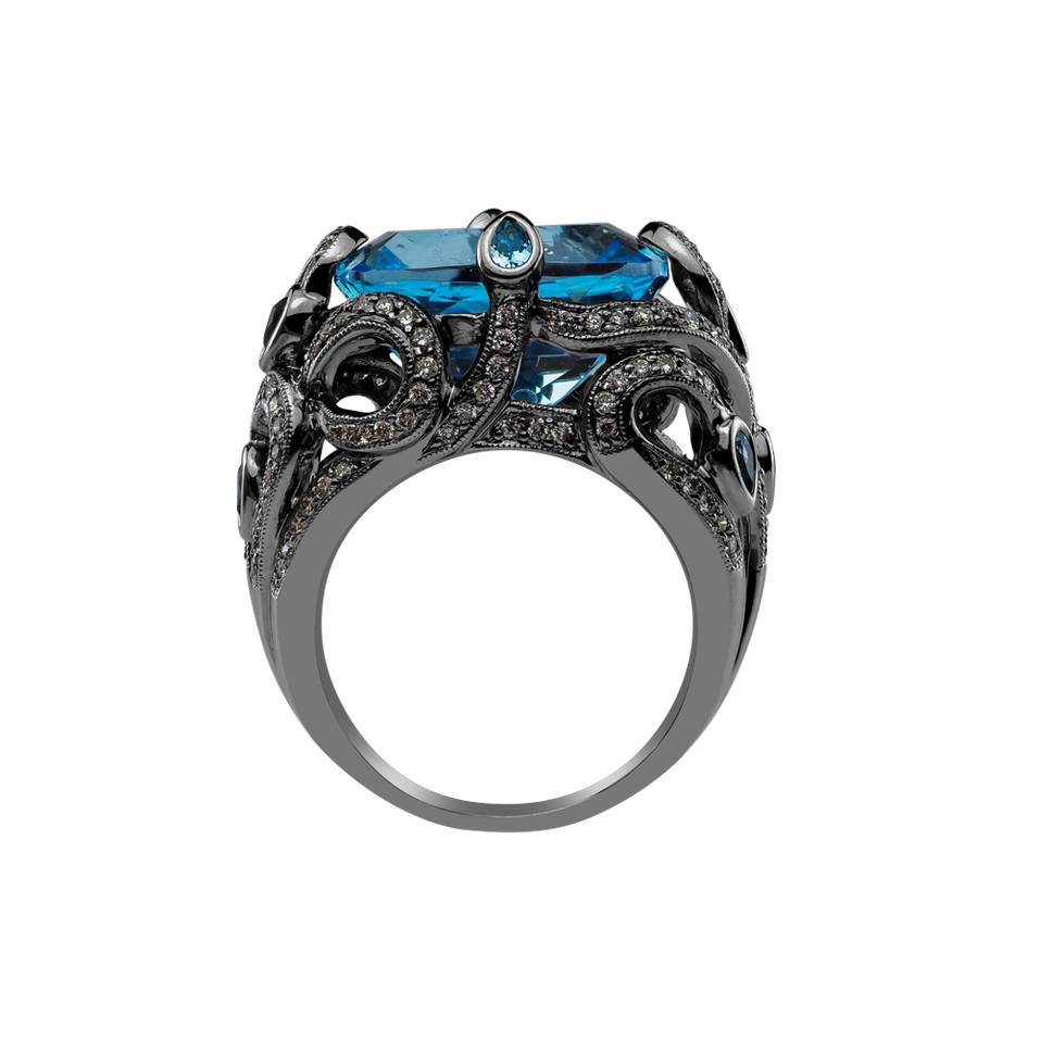 Prsteň s topásom a diamantmi Maria Callas