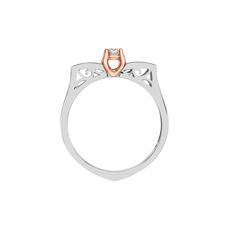 Prsteň s diamantom Empty Space