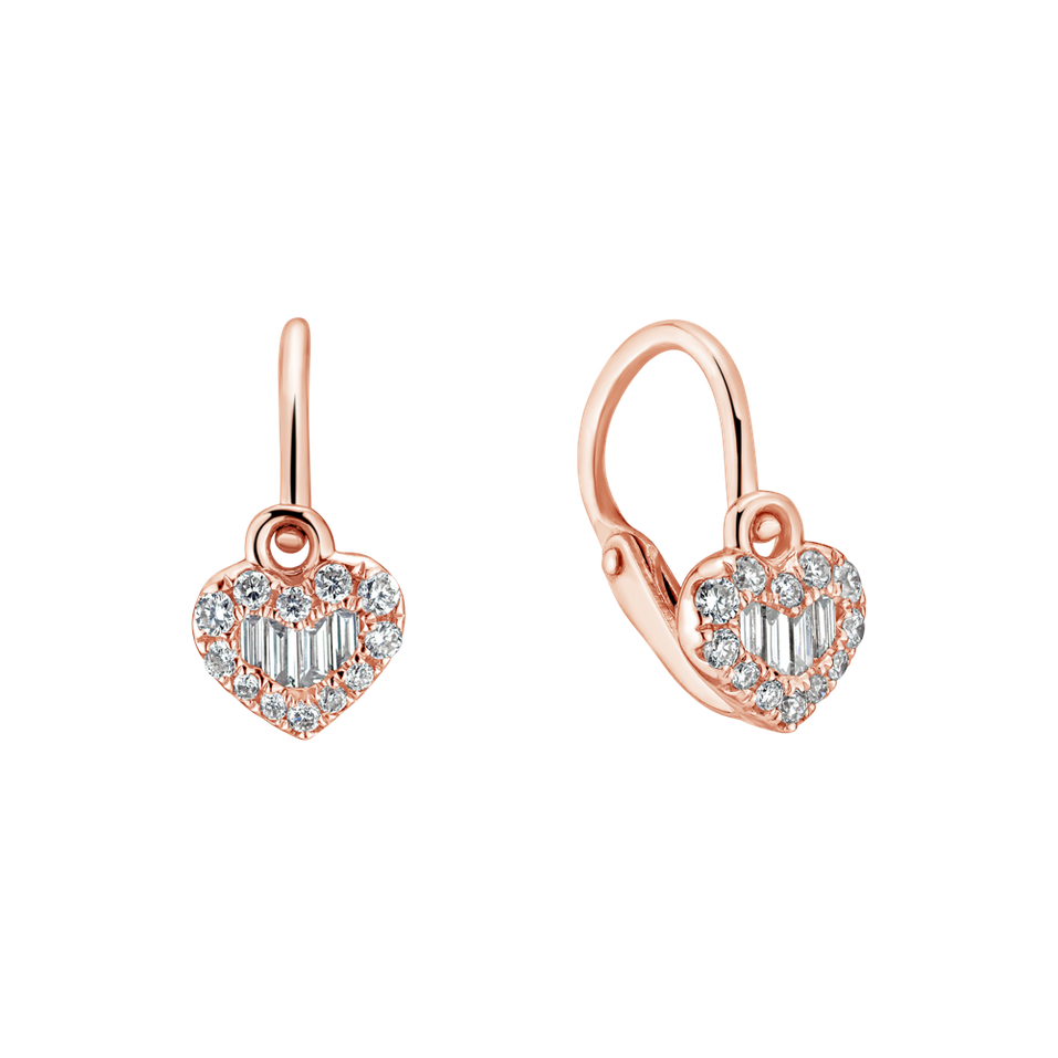 Detské náušnice s diamantmi Eden Hearts