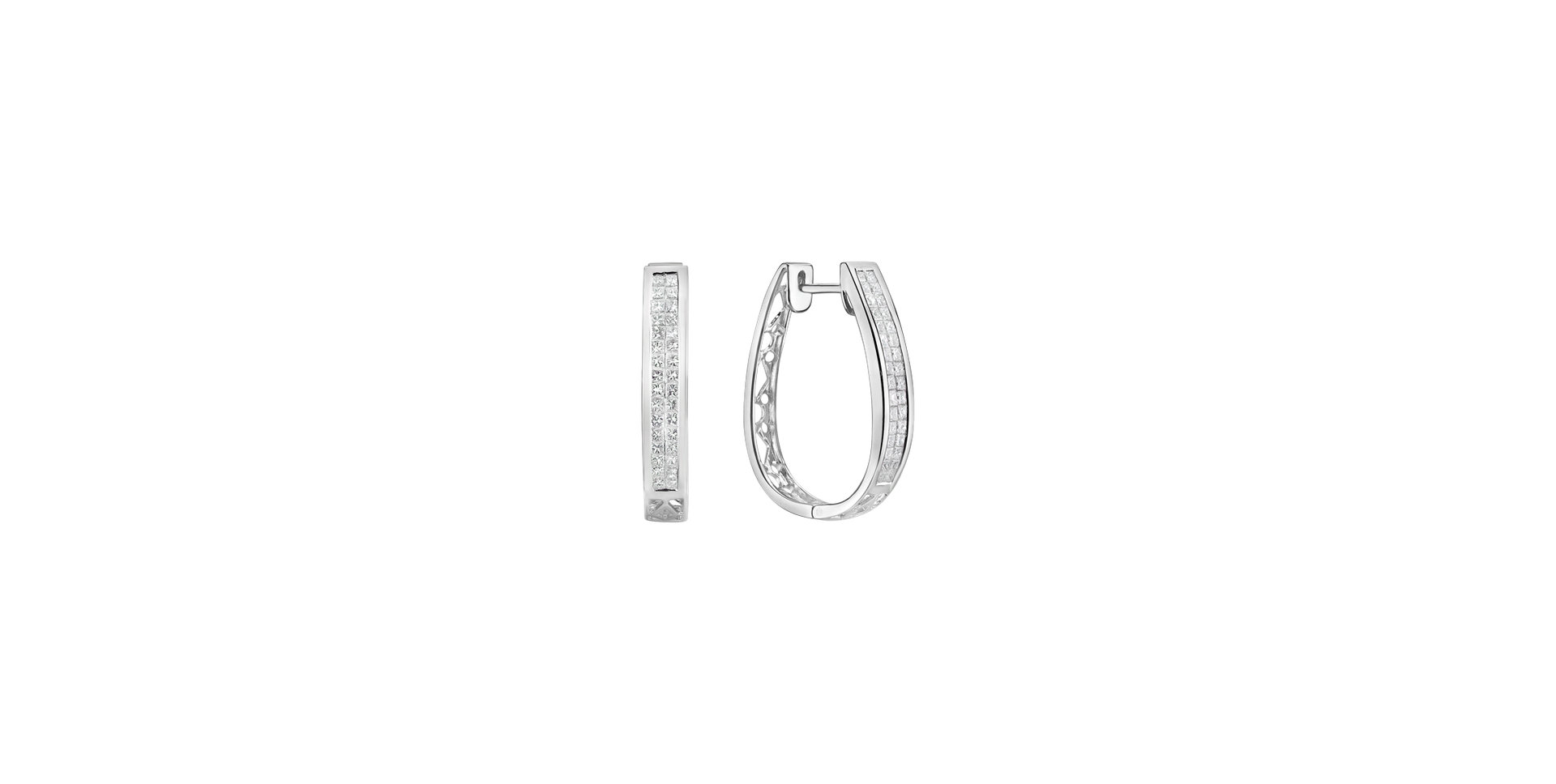 Náušnice s diamantmi Minimalist Luxury