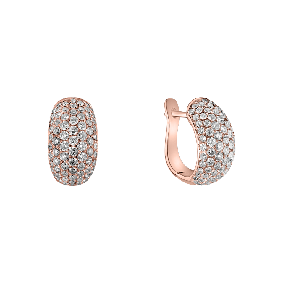 Náušnice s diamantmi Enormous Enthusiasm