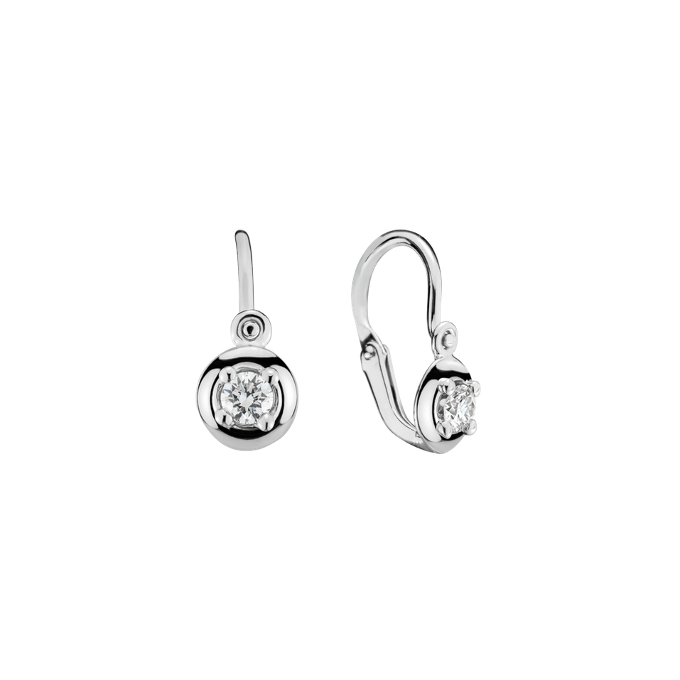 Náušnice s diamantom Little Stars