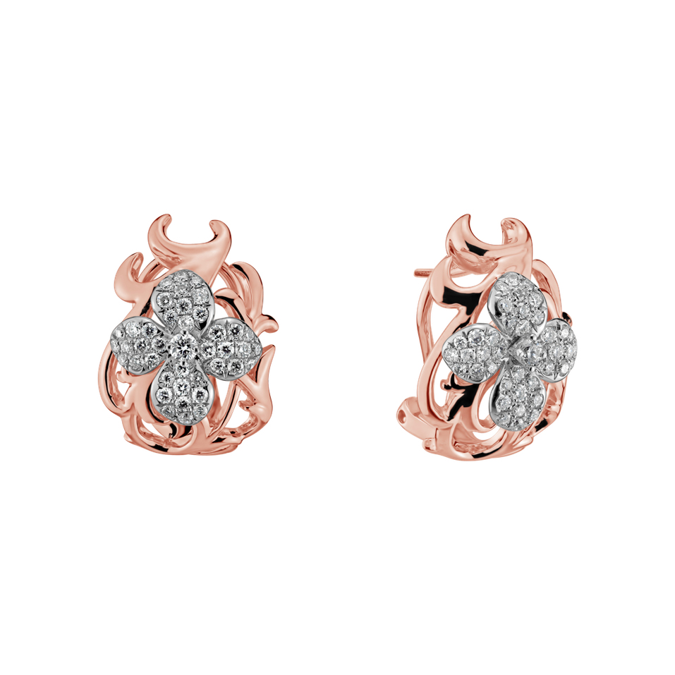 Náušnice s diamantmi Leonidas