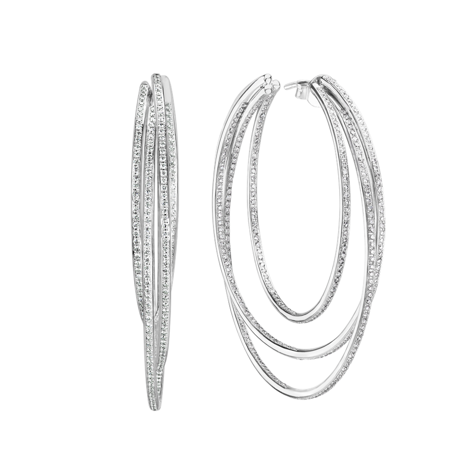 Náušnice s diamantmi Symphony of Luxury