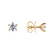 Náušnice s diamantom Star Secret3