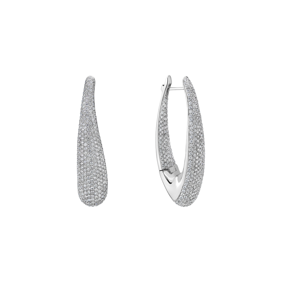 Náušnice s diamantmi Diamond Planet