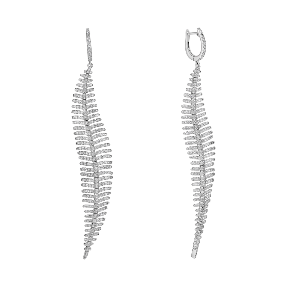 Náušnice s diamantmi Arctic Angel