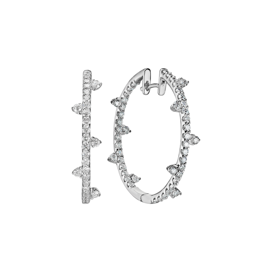 Náušnice s diamantmi Diamond Thorns