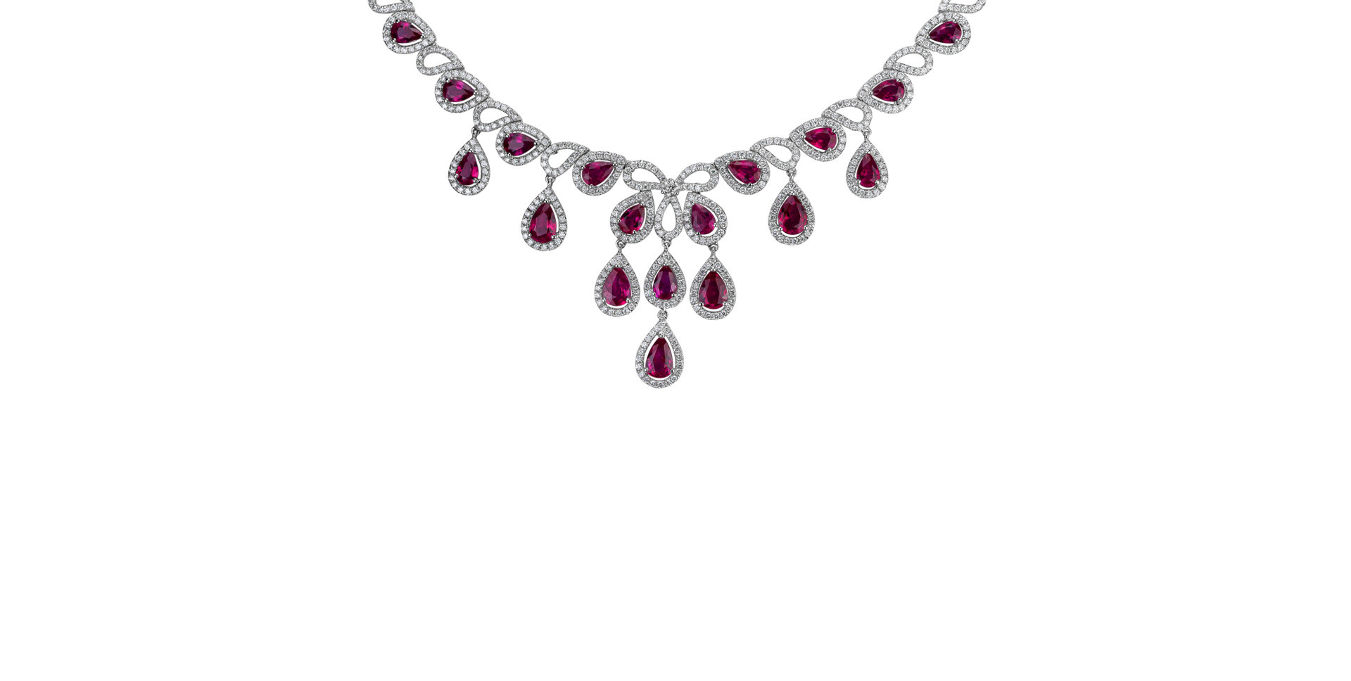 Náhrdelník s diamantmi a rubínmi Renaissance Eminence