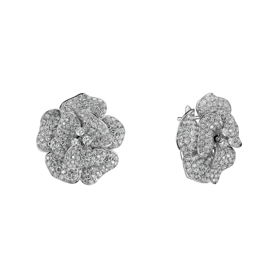 Náušnice s diamantmi Aphrodite Flower