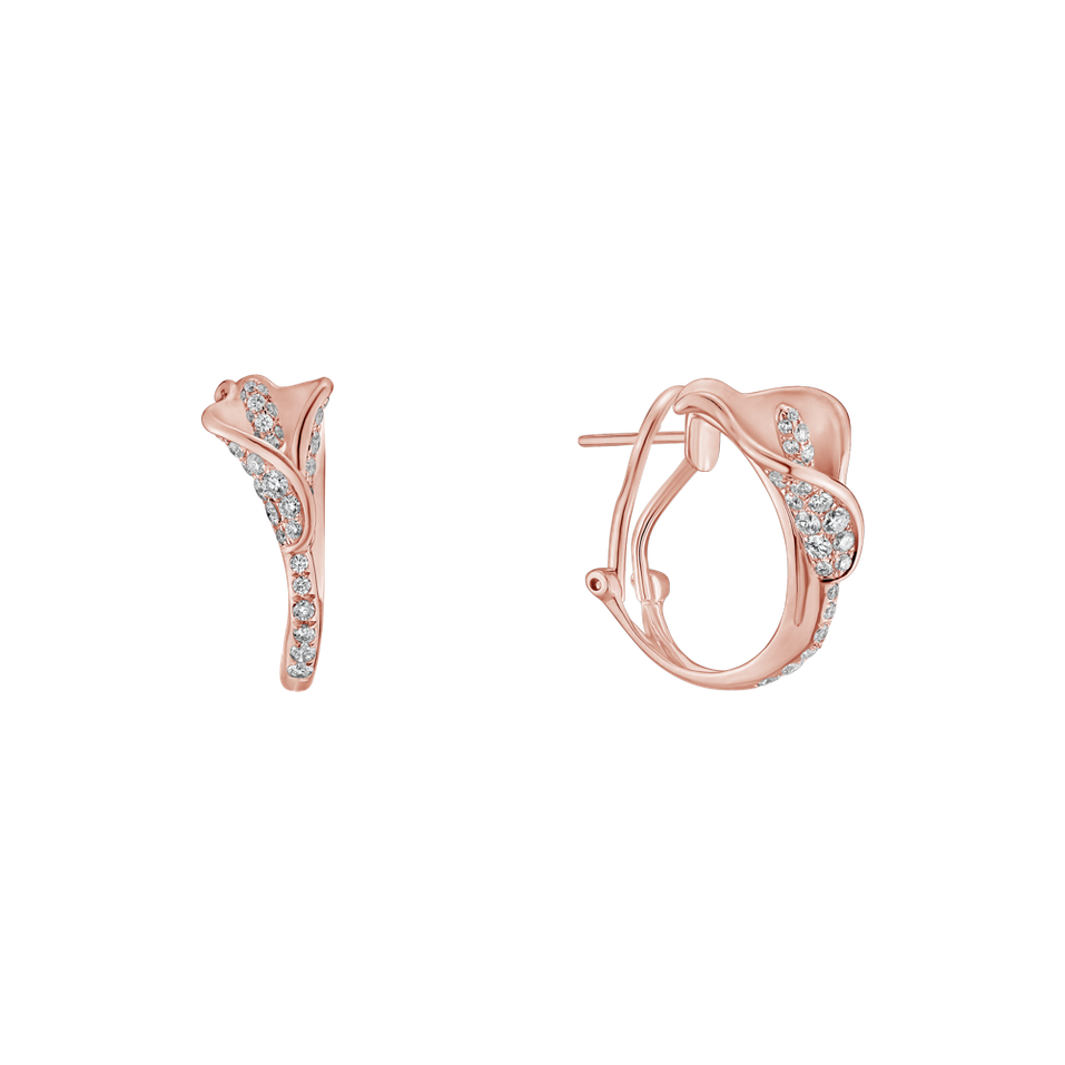 Náušnice s diamantmi Sunshine Bloom