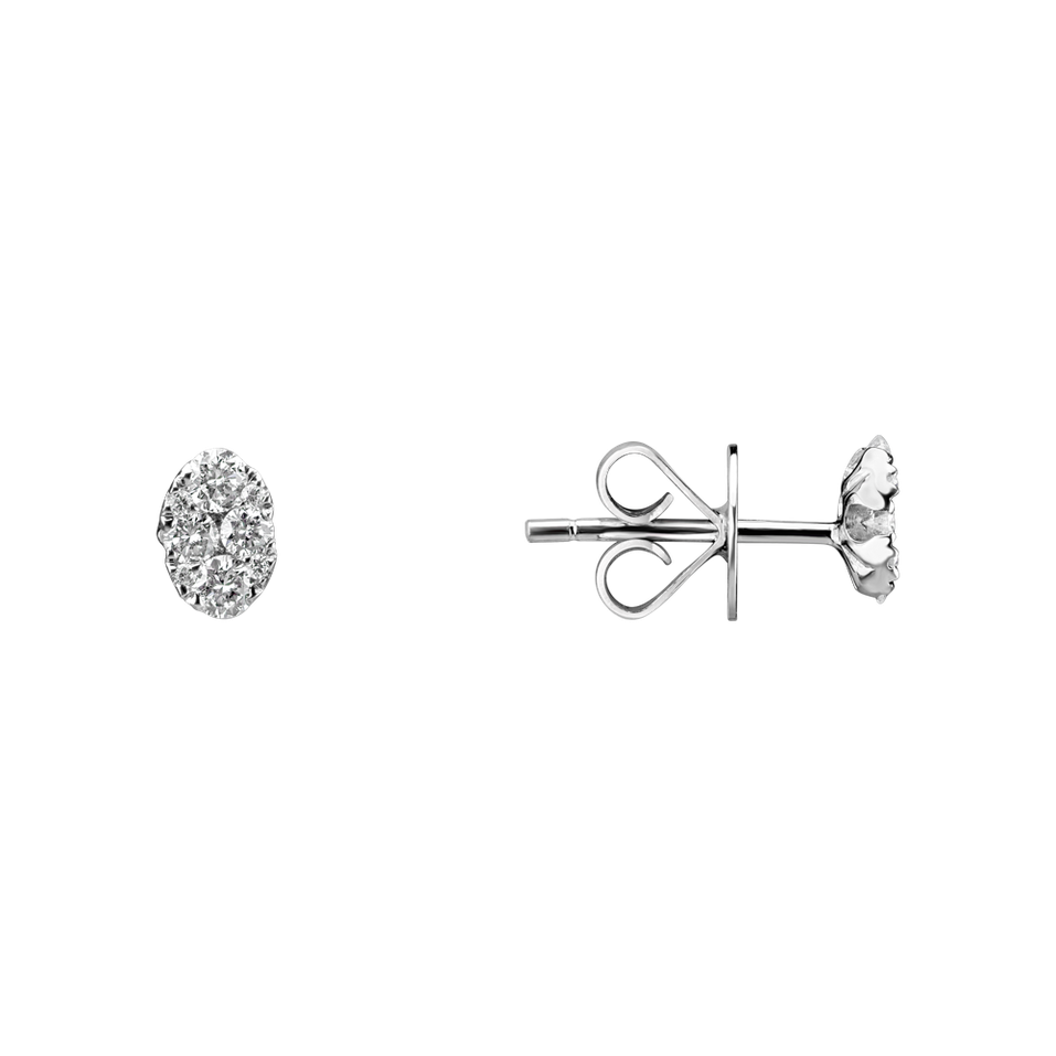 Náušnice s diamantmi Luxury Droplet