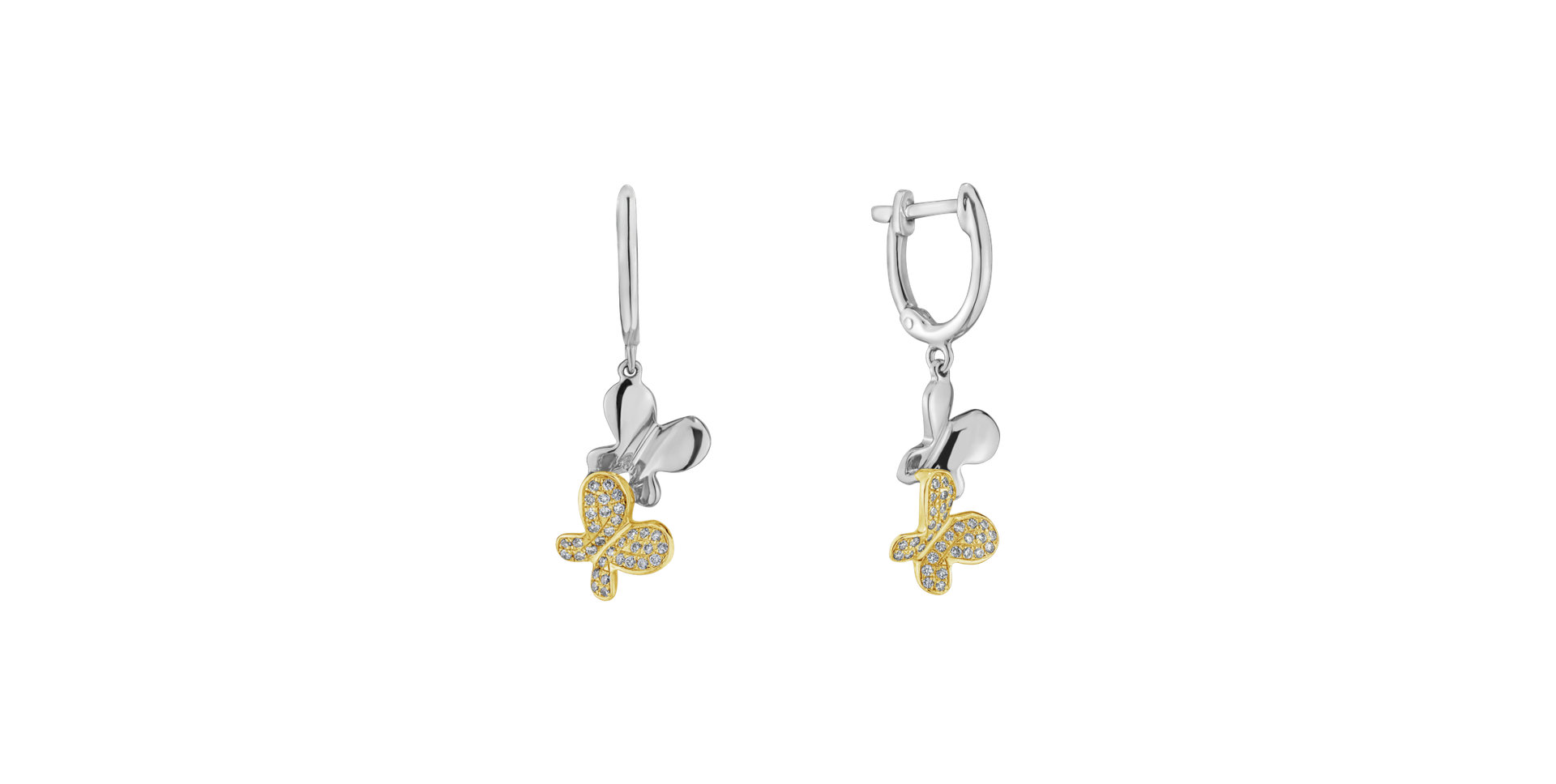 Náušnice s diamantmi Fantastic Gem