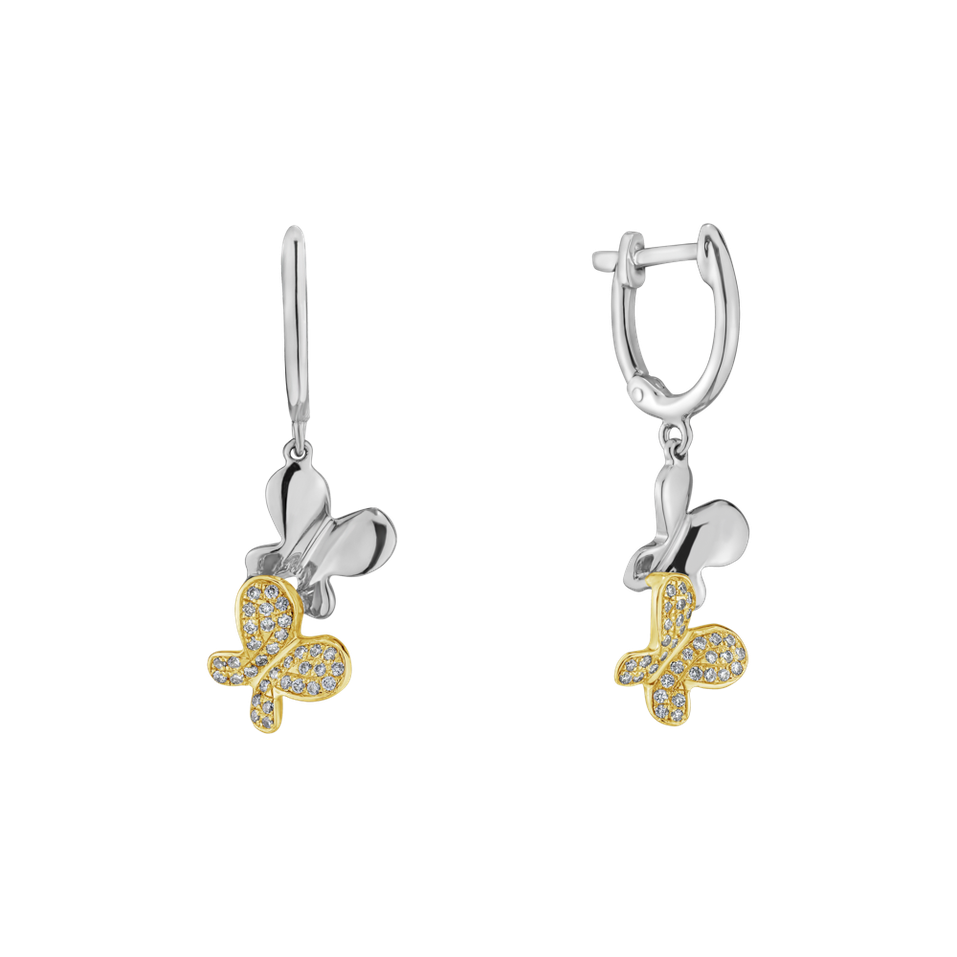 Náušnice s diamantmi Fantastic Gem