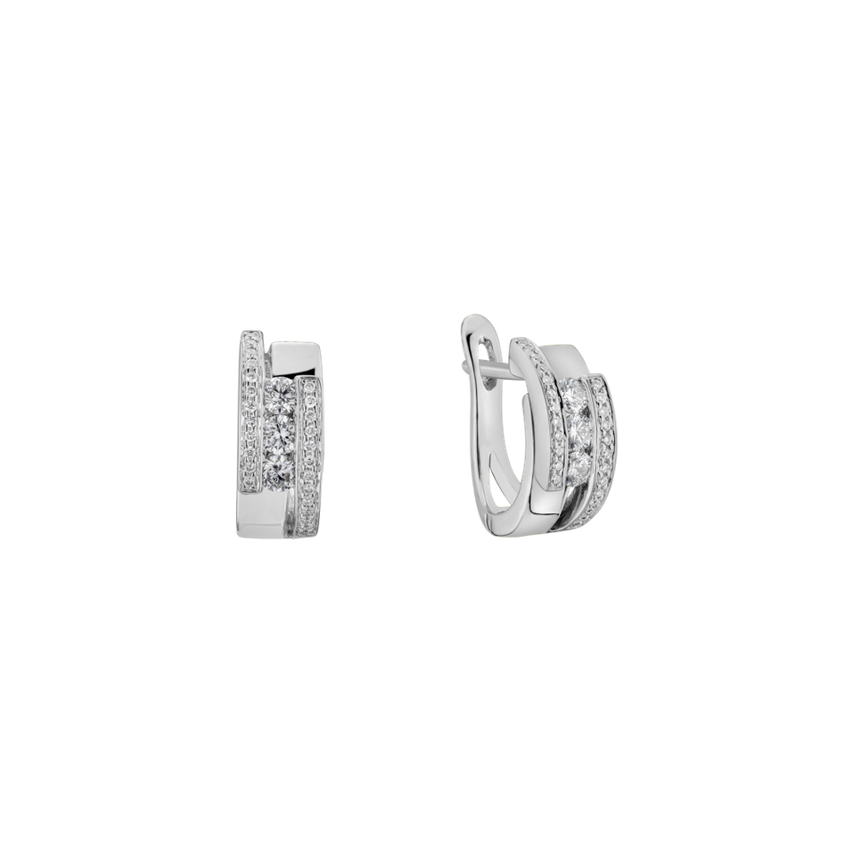 Náušnice s diamantmi Galaxy Secret