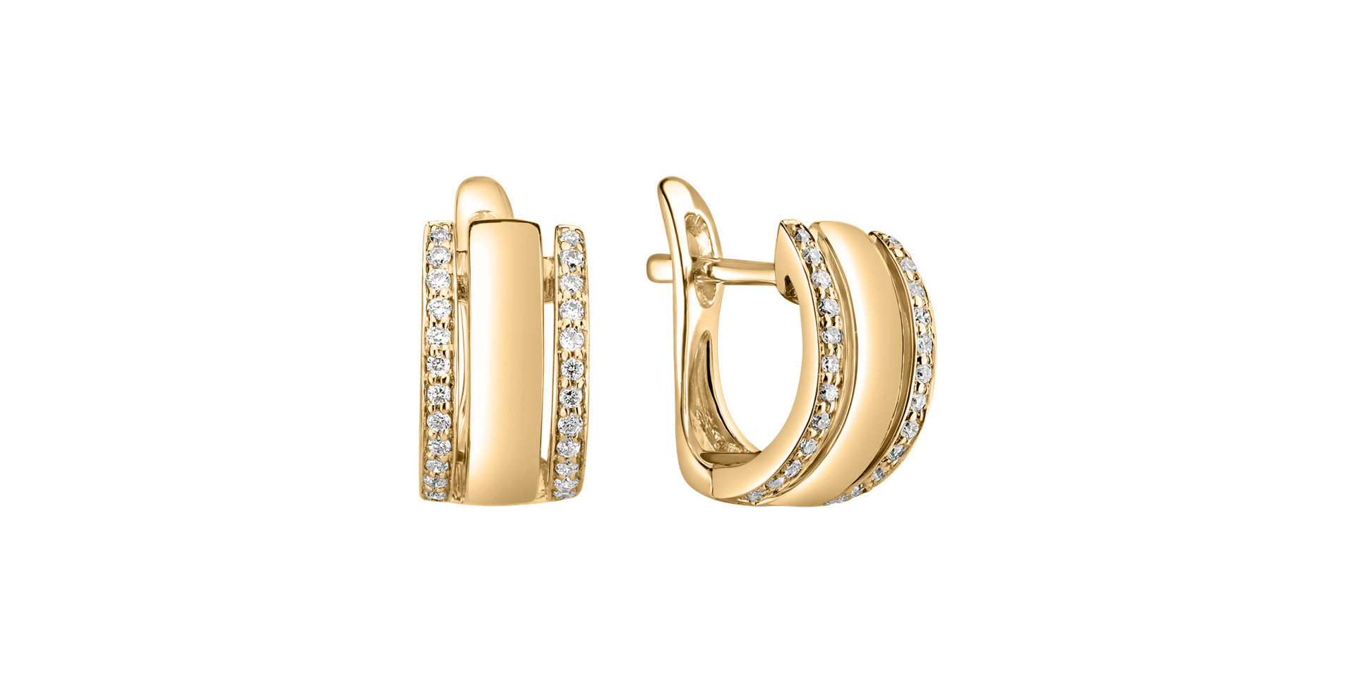 Náušnice s diamantmi Amazing Symetry