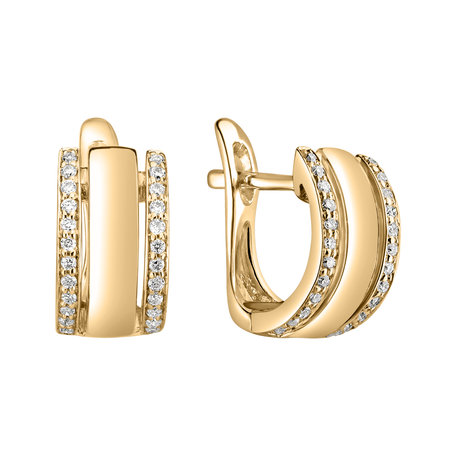 Náušnice s diamantmi Amazing Symetry