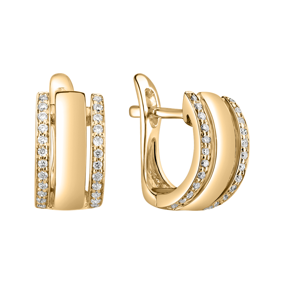 Náušnice s diamantmi Amazing Symetry