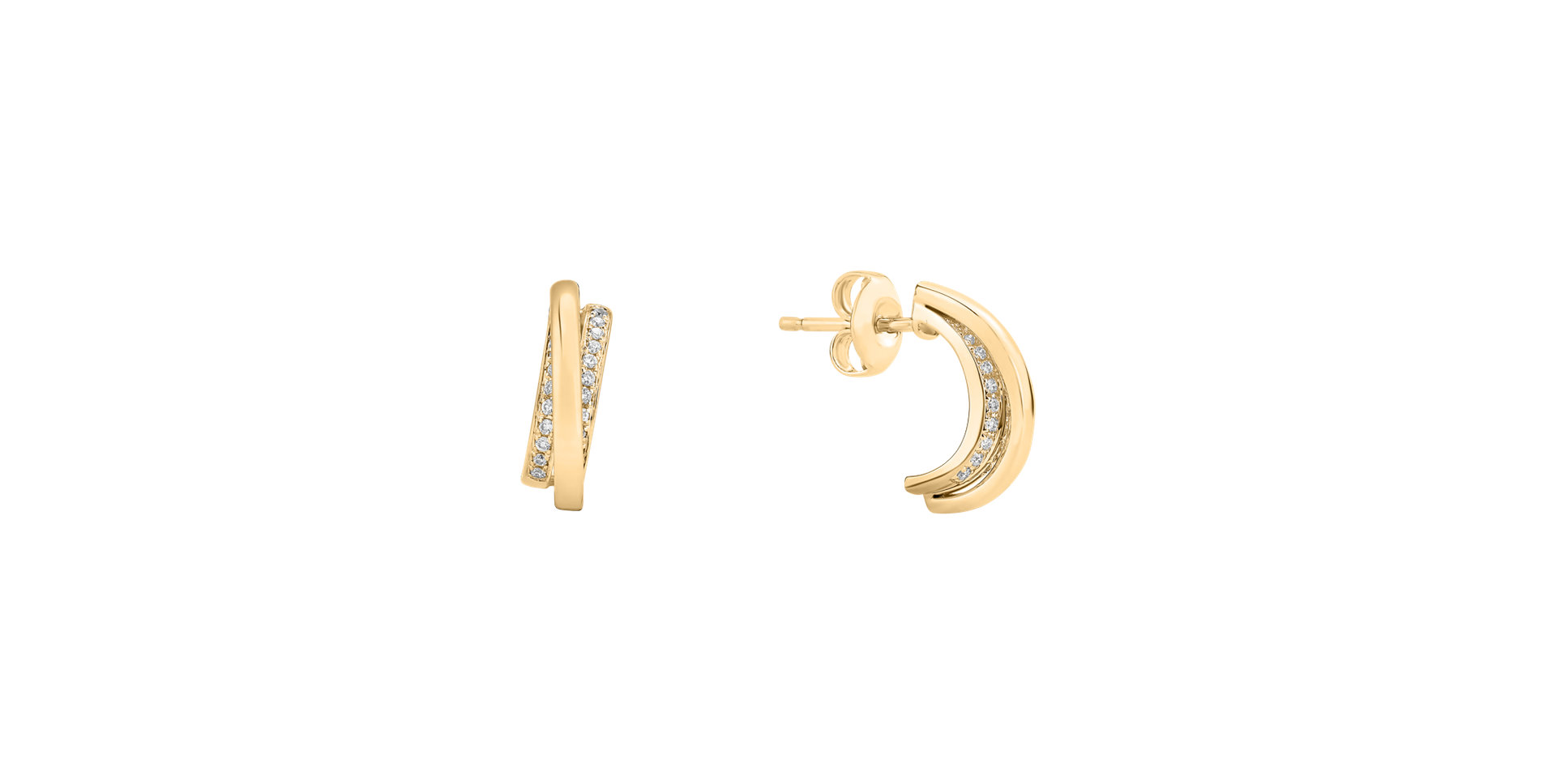 Náušnice s diamantmi Dream Wings