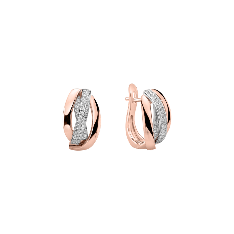 Náušnice s diamantmi Charming Ray