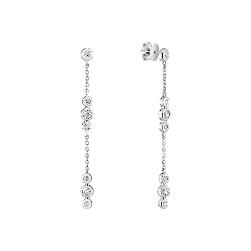 Náušnice s diamantmi Miracle Waterfall