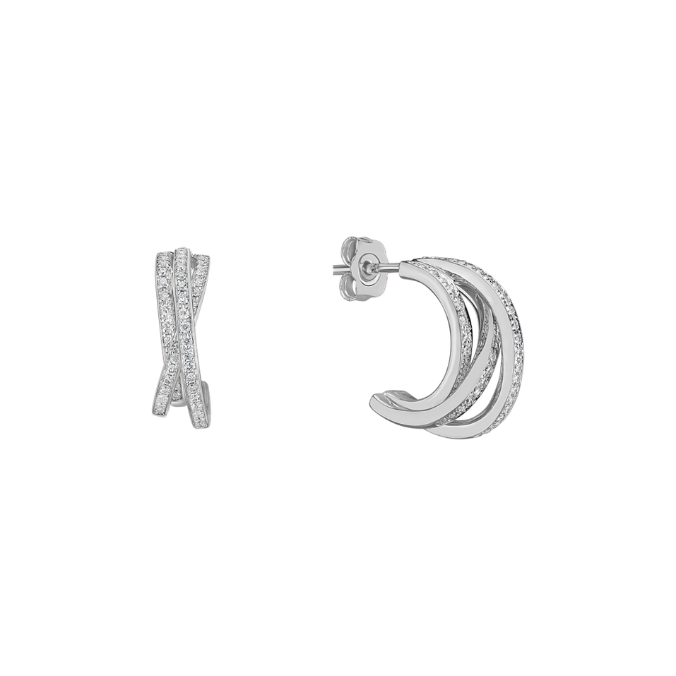 Náušnice s diamantmi Infinite Dream