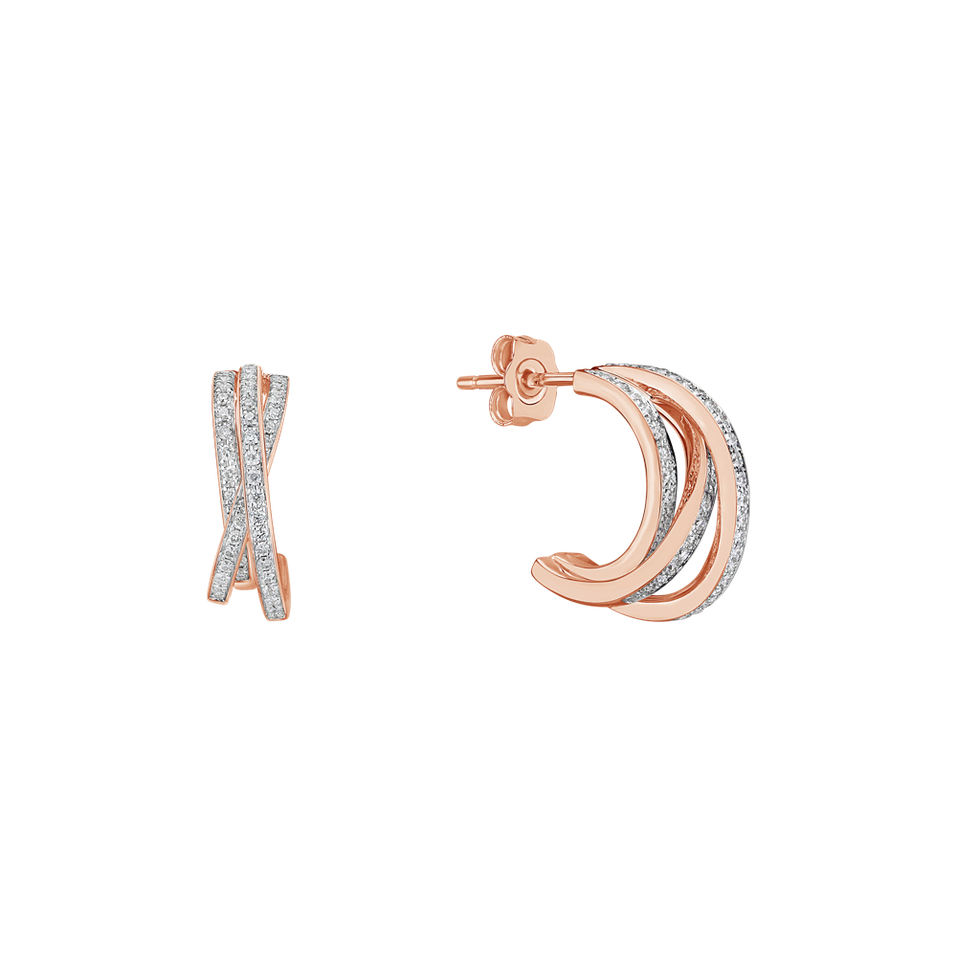 Náušnice s diamantmi Infinite Dream