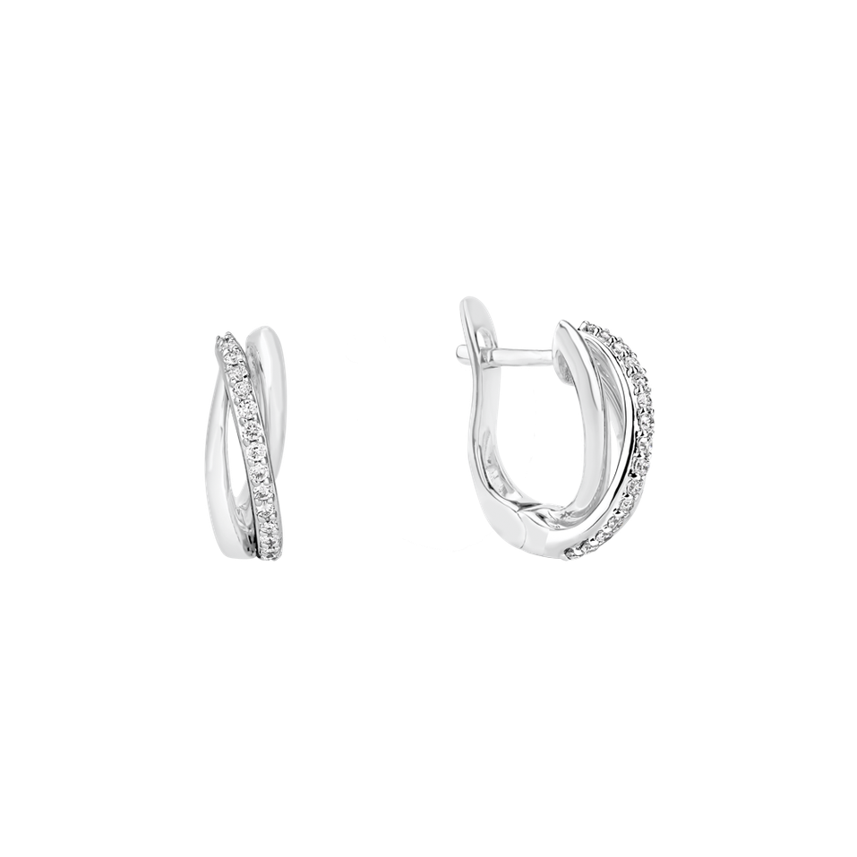 Náušnice s diamantmi Klaudie