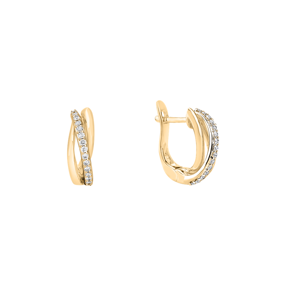 Náušnice s diamantmi Klaudie