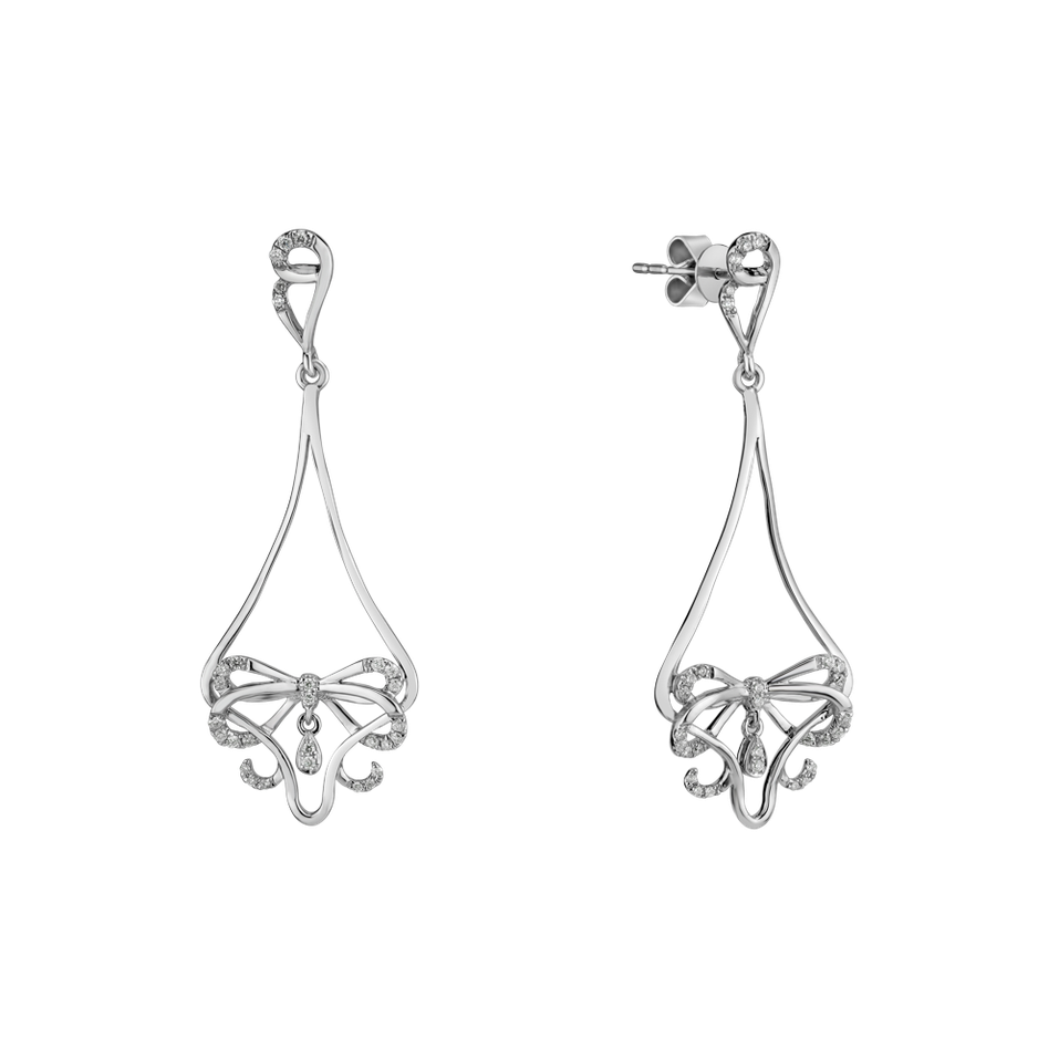 Náušnice s diamantmi Butterfly Eden