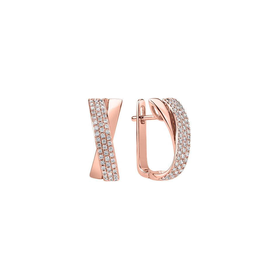 Náušnice s diamantmi Charming Mania