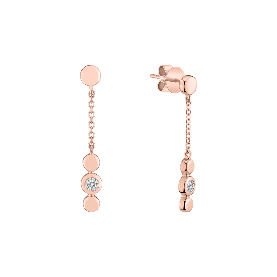 Náušnice s diamantom Miracle Waterfall