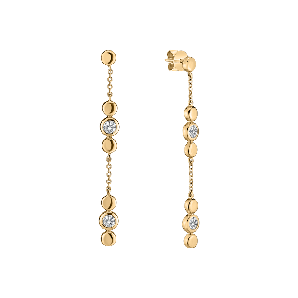 Náušnice s diamantmi Miracle Waterfall