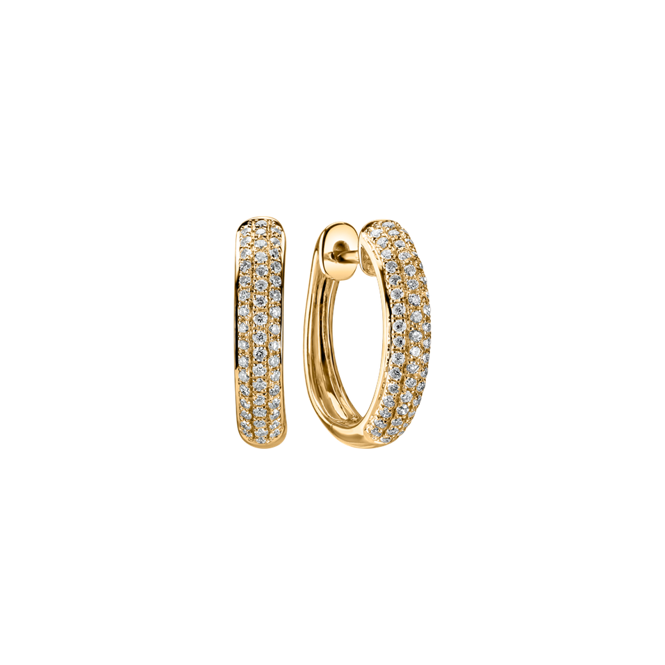 Náušnice s diamantmi Eternity Melody