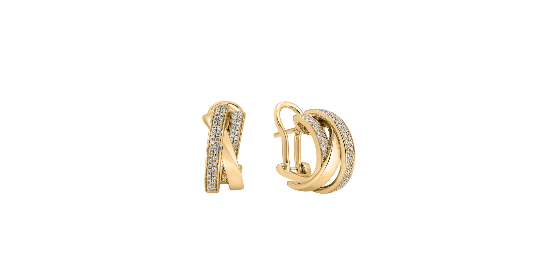 Náušnice s diamantmi Miracle Labyrinth