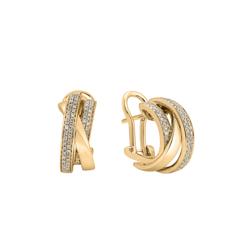 Náušnice s diamantmi Miracle Labyrinth