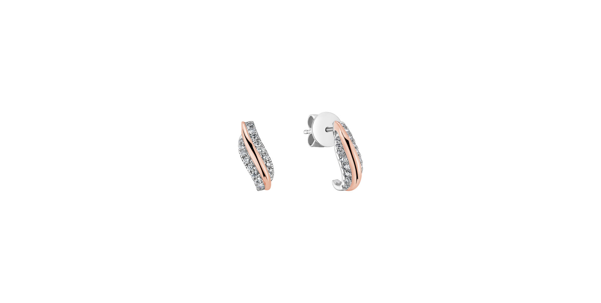 Náušnice s diamantmi Moritz