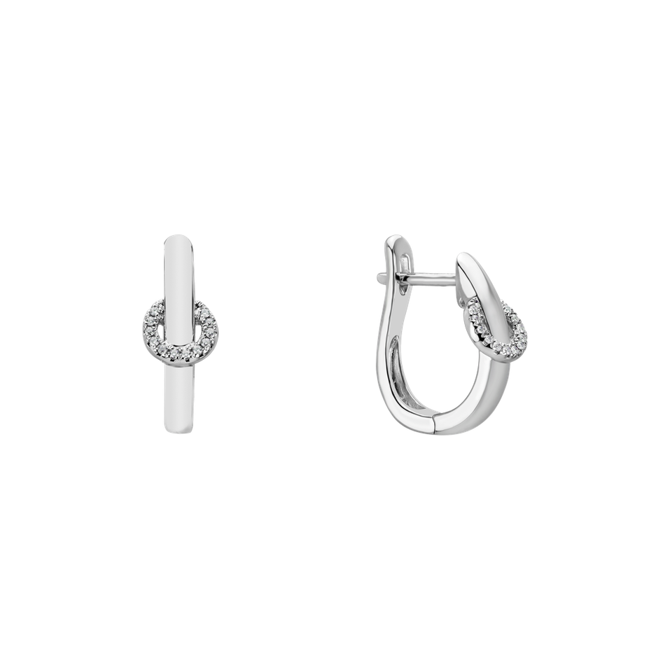 Náušnice s diamantmi Moonlight Streamer