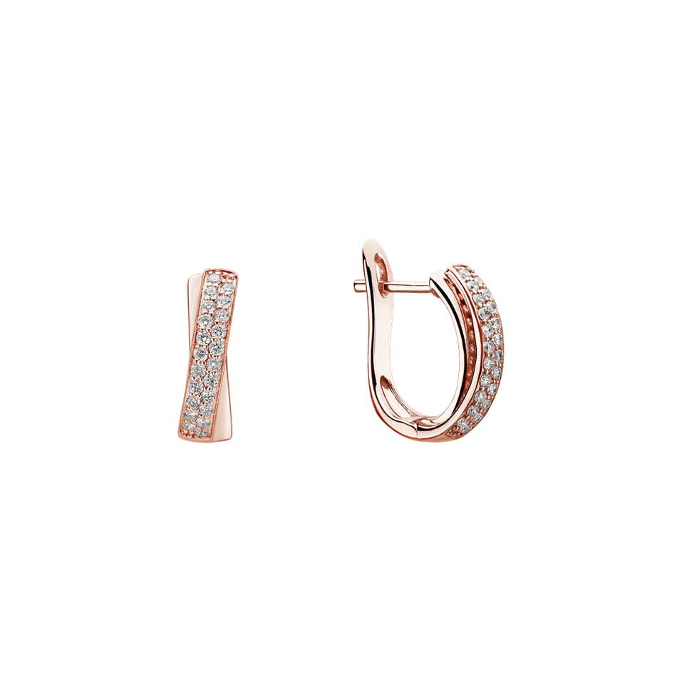 Náušnice s diamantmi Sparkling Mosaic