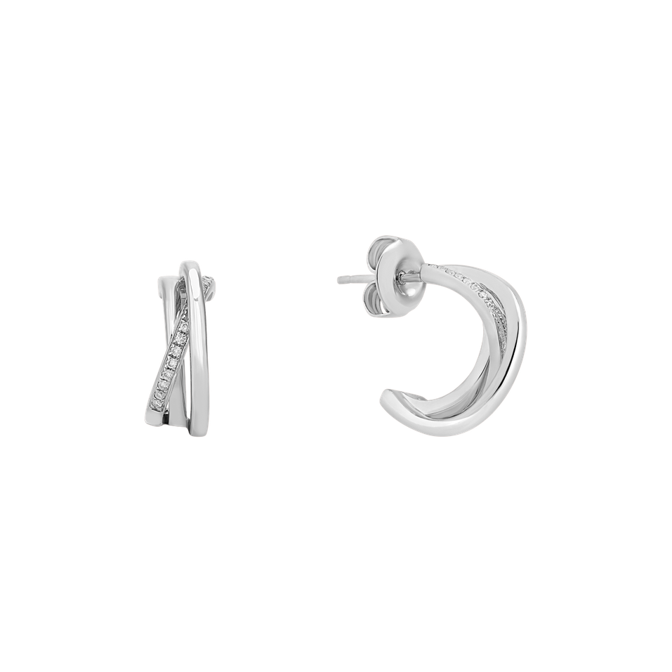 Náušnice s diamantmi Infinite Dream