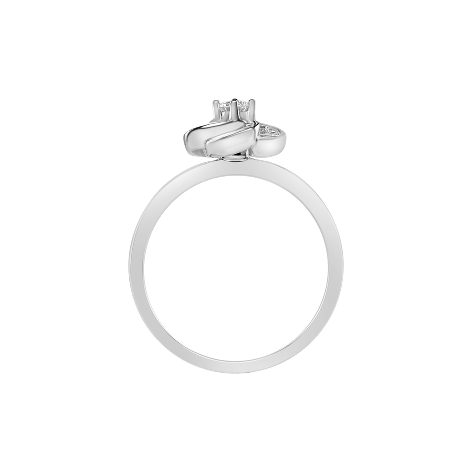 Prsteň s diamantmi Sparkling Blossom