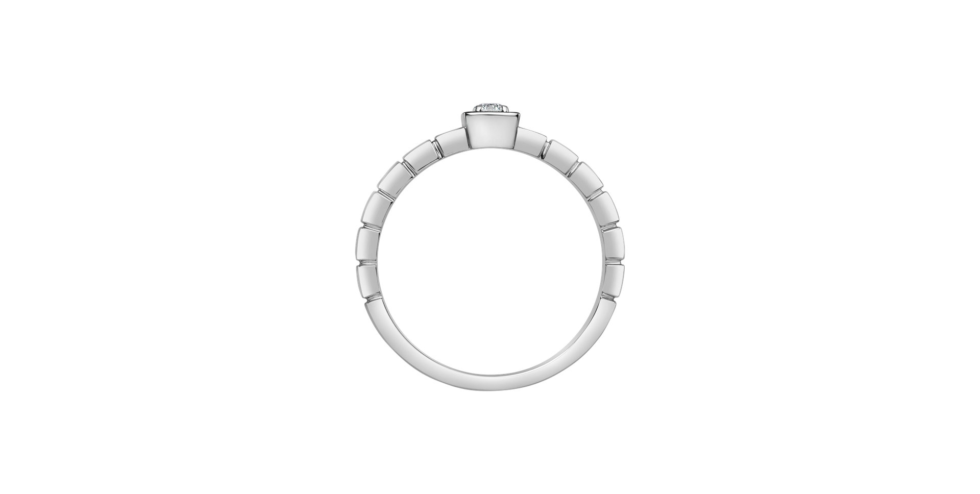 Prsteň s diamantom Beloved Geometry