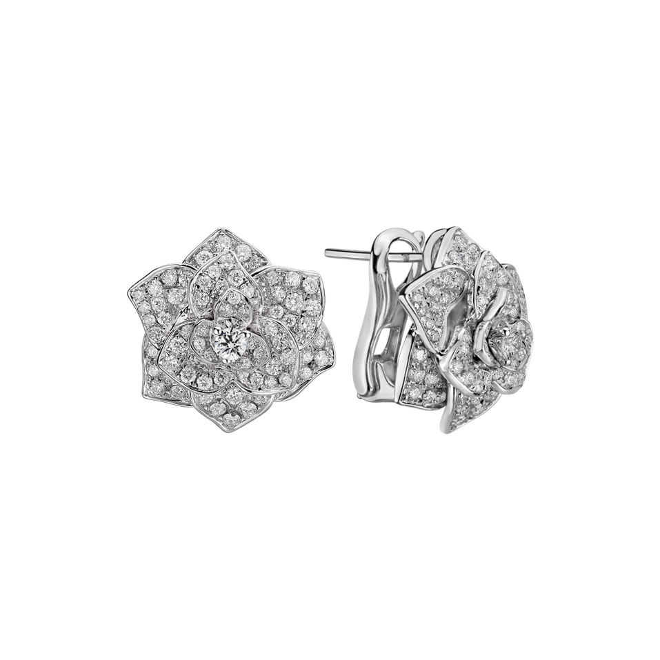 Náušnice s diamantmi Flower of Youth