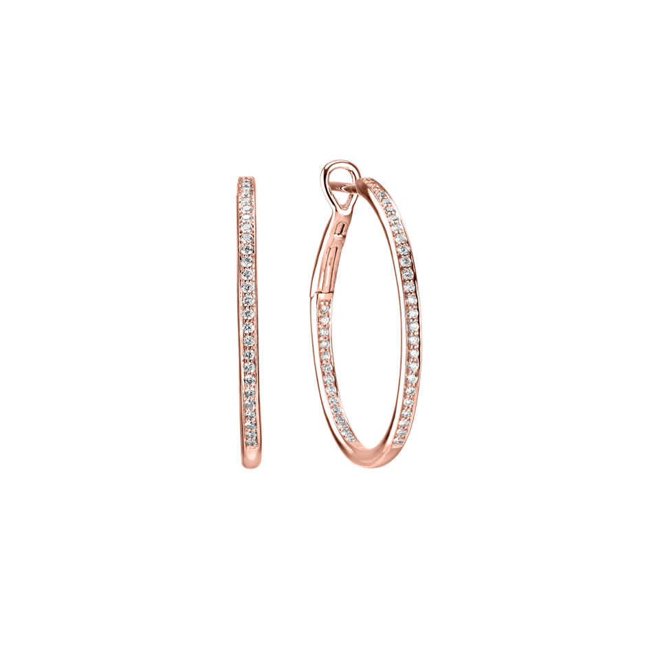 Náušnice s diamantmi Eternity Gleam