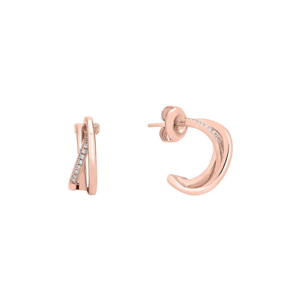 Náušnice s diamantmi Infinite Dream