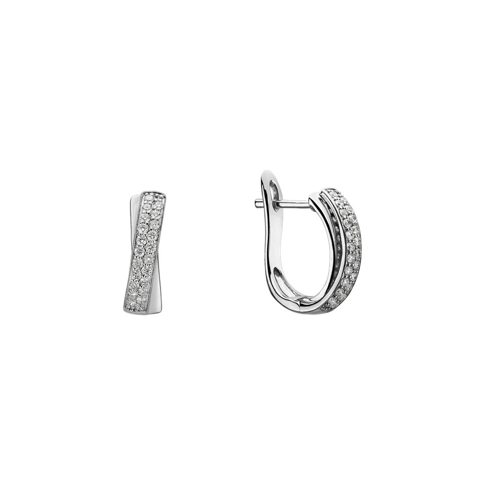 Náušnice s diamantmi Sparkling Mosaic