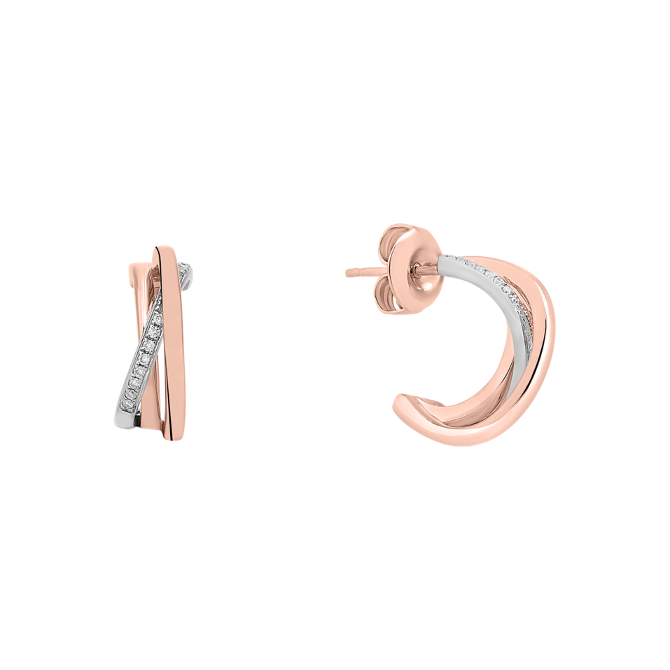 Náušnice s diamantmi Infinite Dream