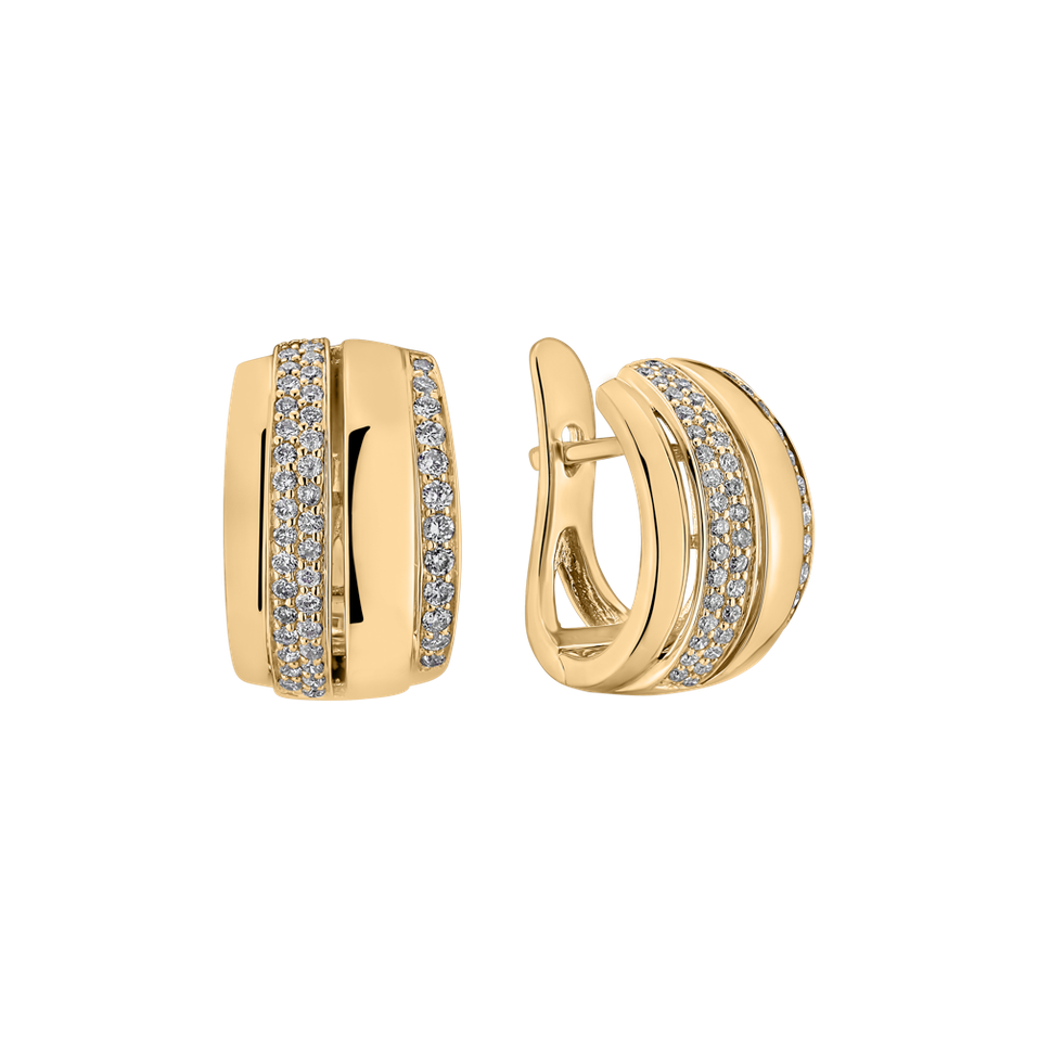 Náušnice s diamantmi Exquisite Feeling