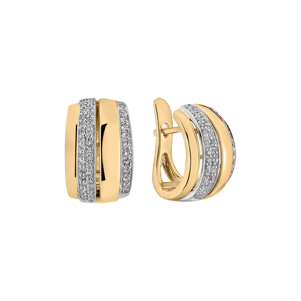 Náušnice s diamantmi Exquisite Feeling