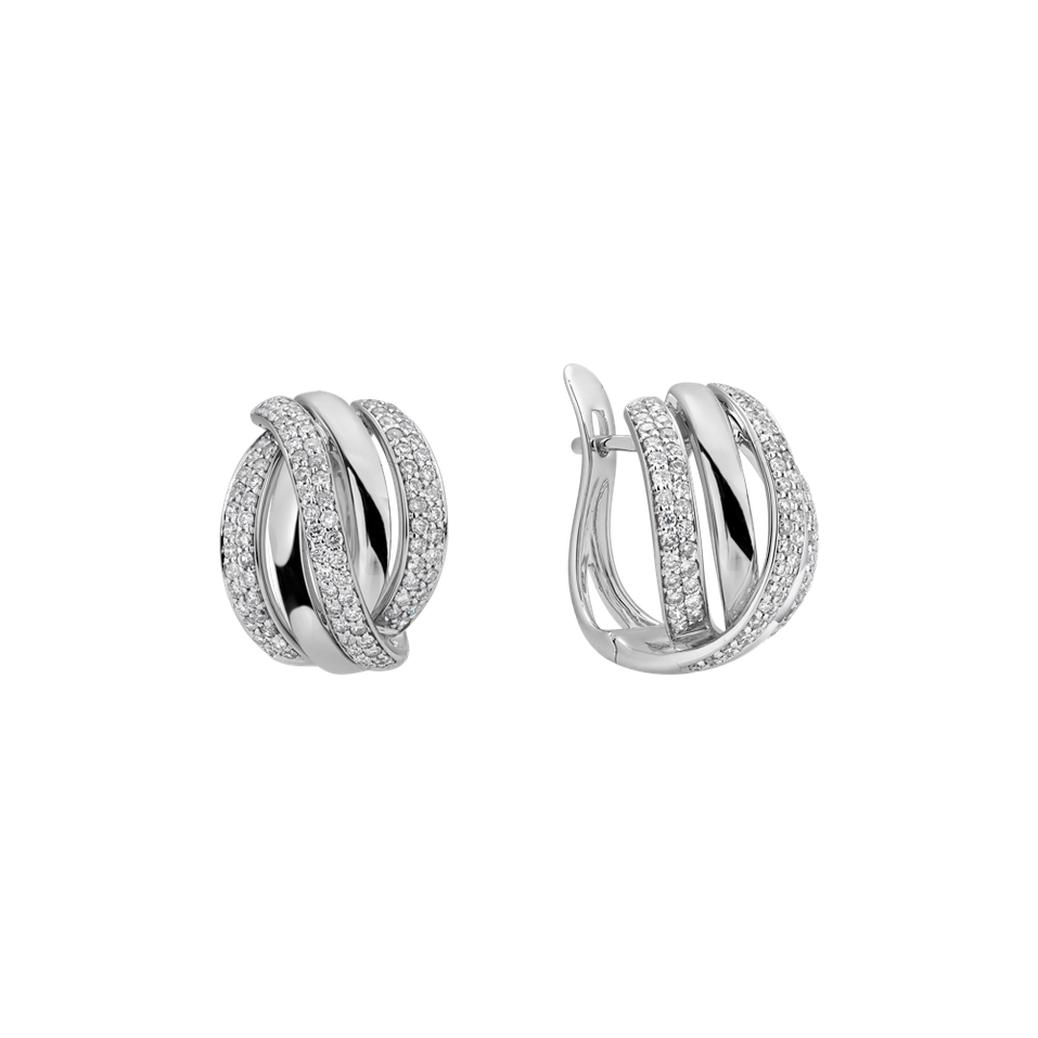 Náušnice s diamantmi Festive Moment